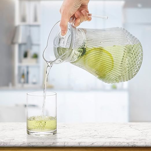 Juego de jarra de agua + 4 vasos 5 piezas