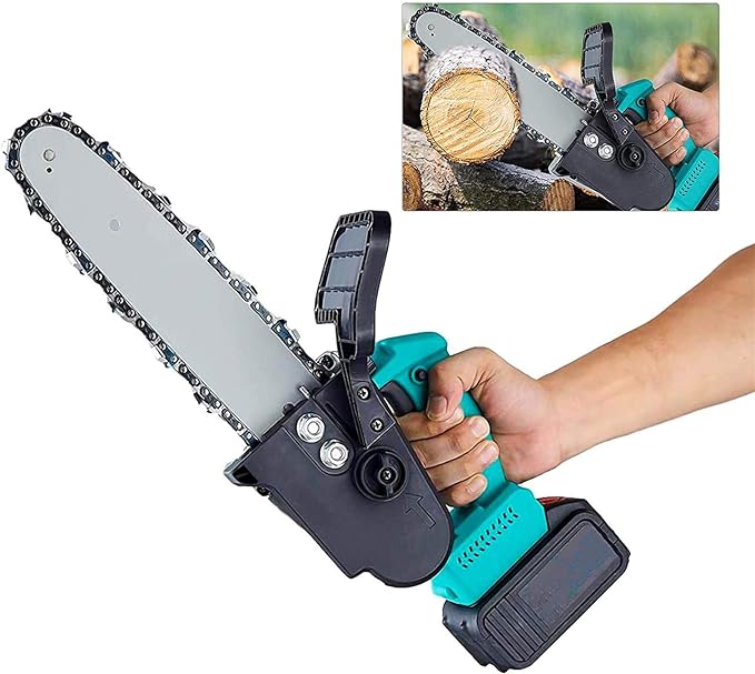 motosierra portátil con motor sin escobillas para corte de madera de rama de árbol (12 pulgadas,