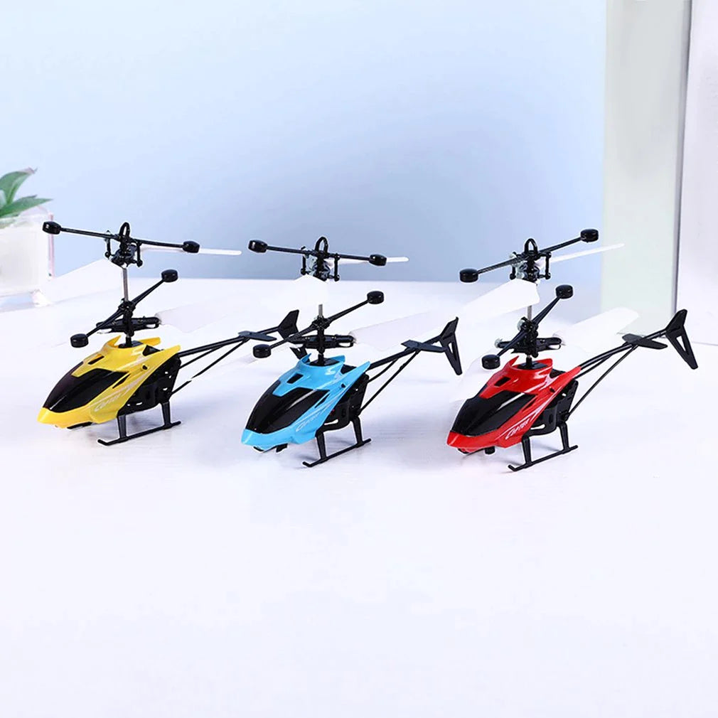 HELICOPTERO RECARGABLE USB CON SENSOR MANO AEROMAX.
