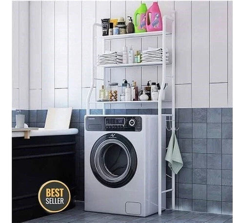 Estante De Lavadora Lavanderia Organizador Baño.