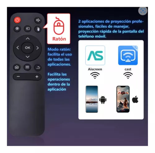 Proyector Mini Portatil Android Smart Tv 4k Hd Led 1080p con Magis Tv ✅🎥