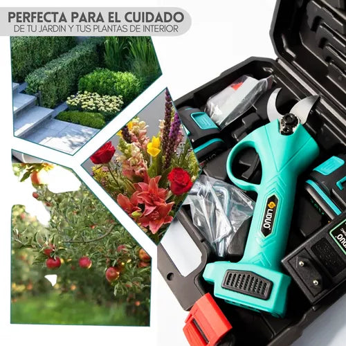 Tijera Podadora Eléctrica Inalámbrico 1 Baterías Jardín