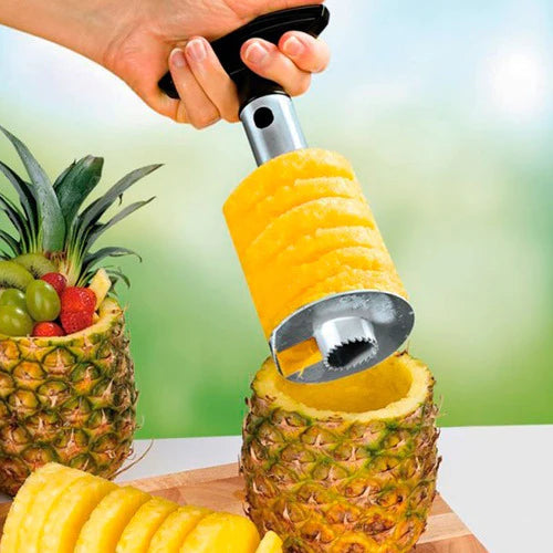 RECORTADOR Y PELADOR DE PIÑA, DE ACERO INOXIDABLE