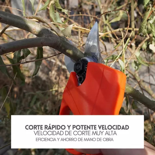 Tijera Podadora Eléctrica Inalámbrico 1 Baterías Jardín