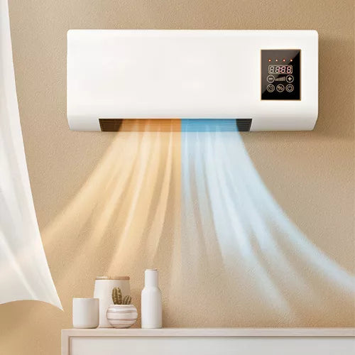 Calefactor Calentador De Aire Electrico Aire caliente y frío Con Control De Pared