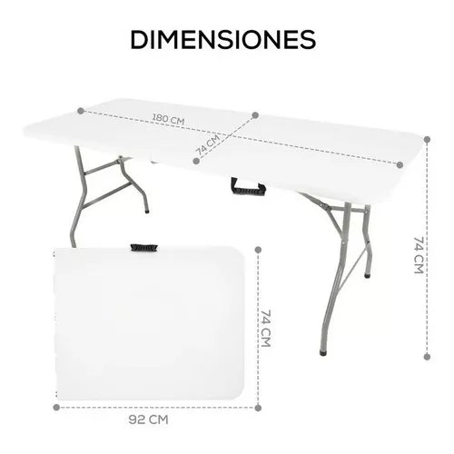 Mesa Plegable Tipo maleta 180x74x75