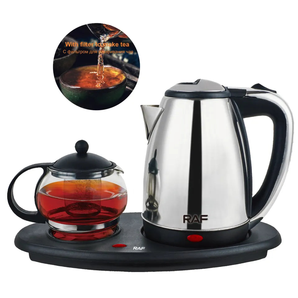 KIT HERVIDOR + CAFETERA RCA TEA & COFFE TRAY