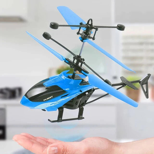 HELICOPTERO RECARGABLE USB CON SENSOR MANO AEROMAX.
