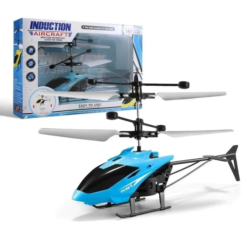 HELICOPTERO RECARGABLE USB CON SENSOR MANO AEROMAX.