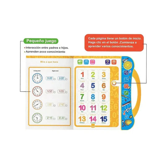 Libro Aprendizaje Didáctico Interactivo para Niños