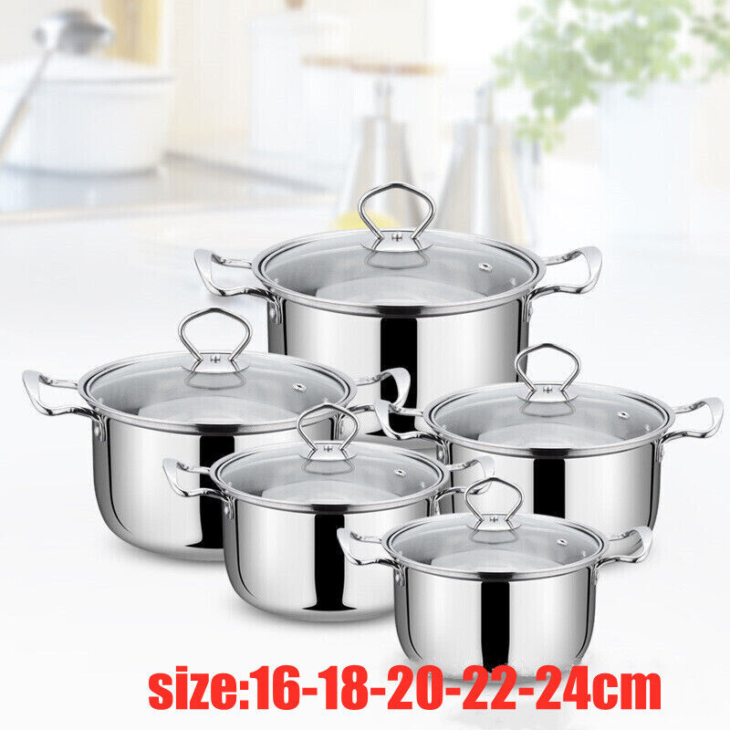 Bateria De Cocina 10 Pzs Acero Inoxidable.