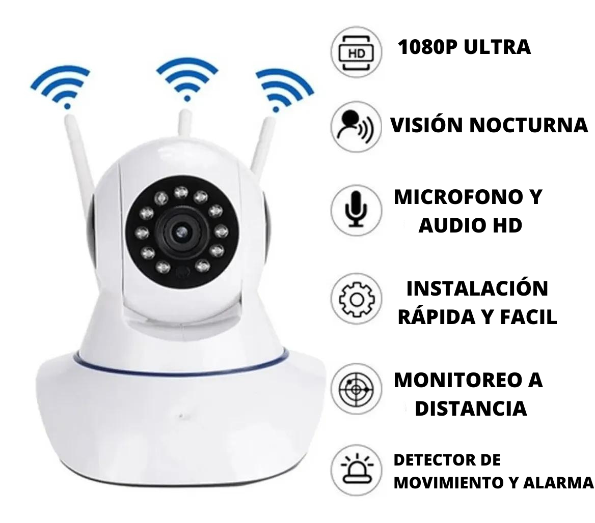 Cámara De Seguridad PTZ WIFI Inalambrica