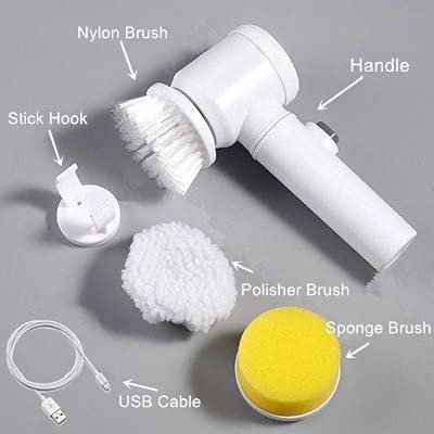 Cepillo Eléctrico Inalámbrico MAGIC BRUSH 5 en 1