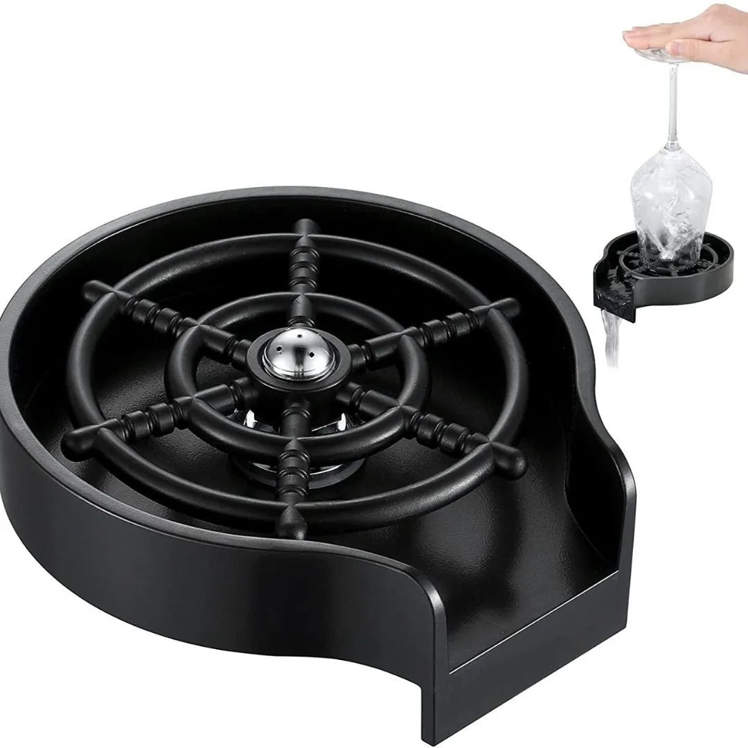 Enjuagador de vidrio para fregadero de cocina