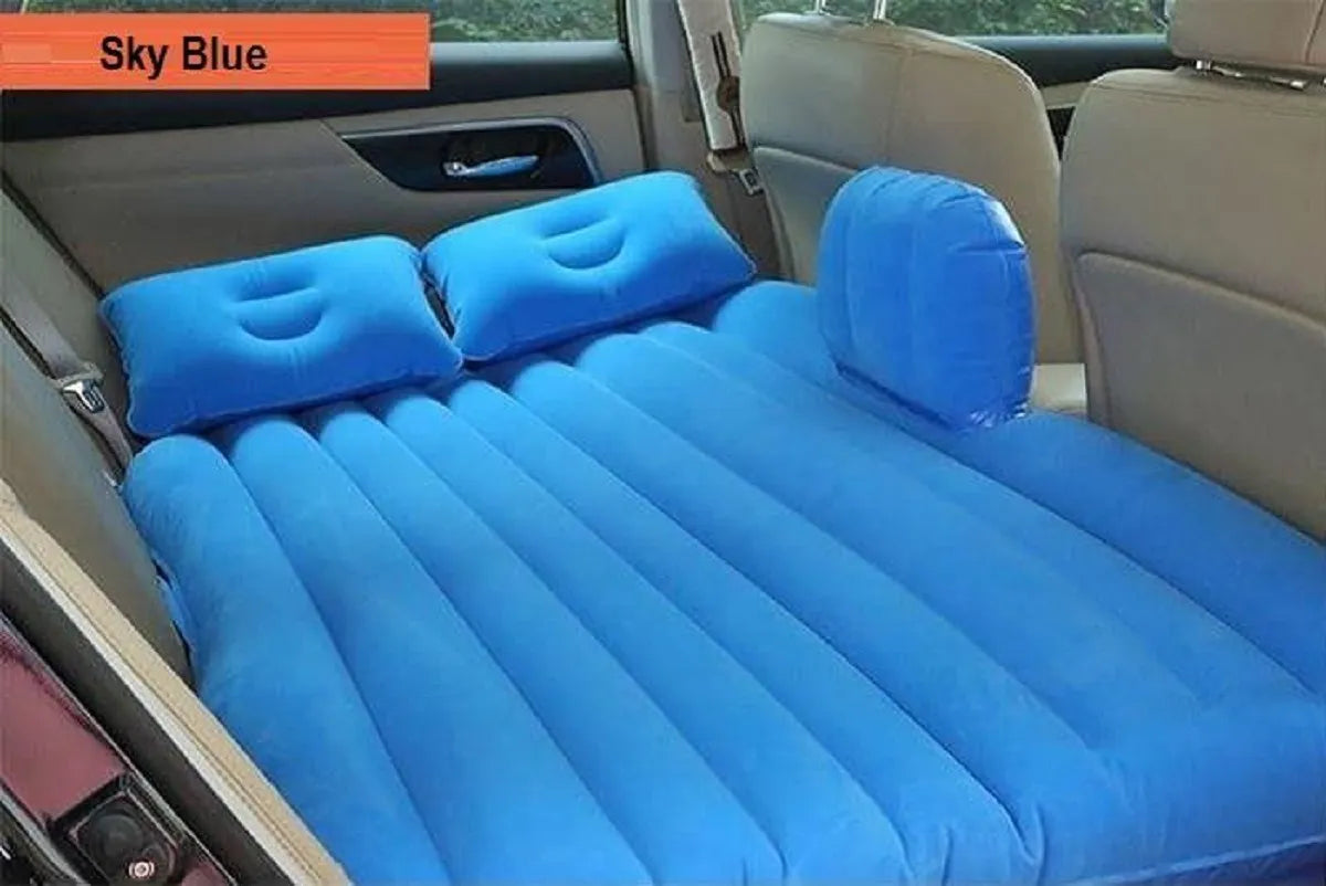 Colchon Inflable para Automovil + Inflador Eléctrico