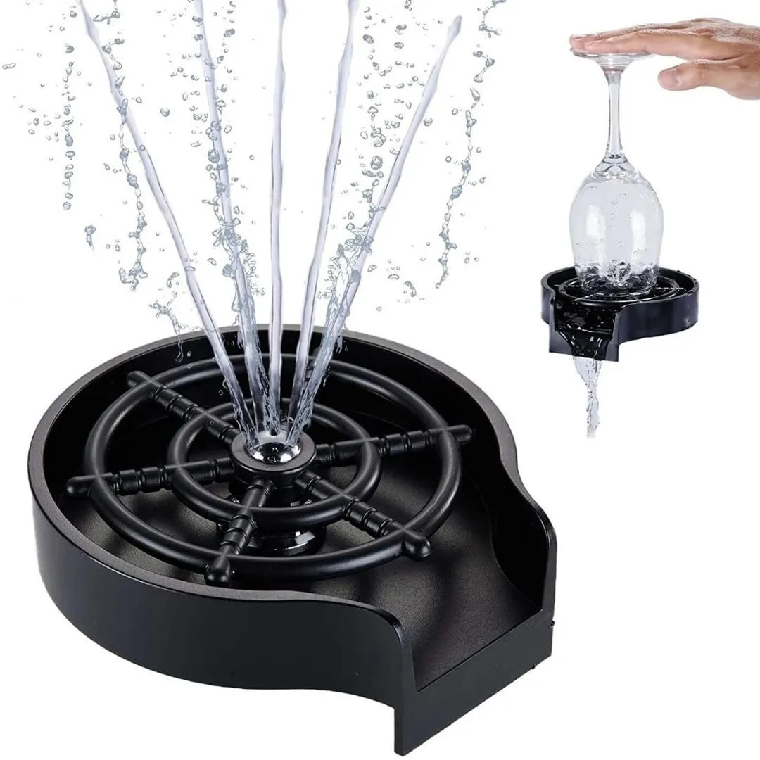 Enjuagador de vidrio para fregadero de cocina