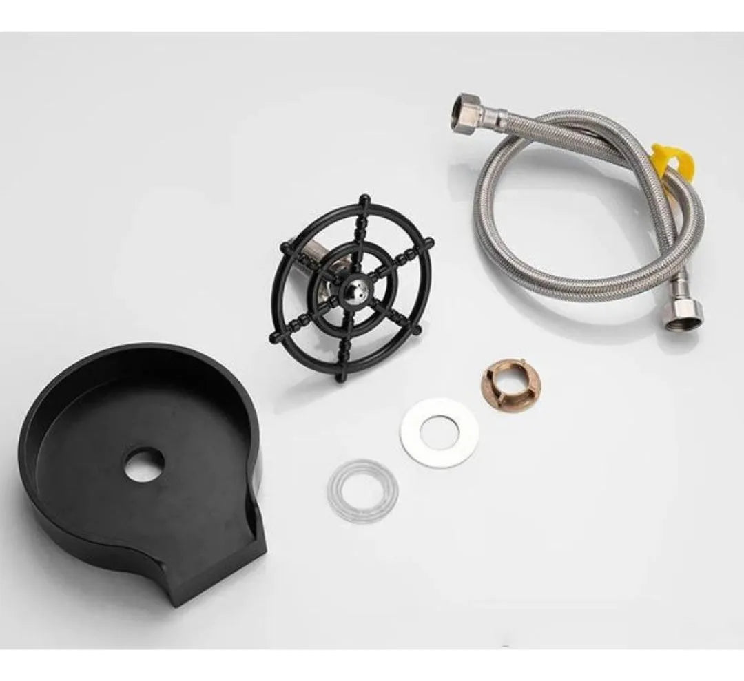Enjuagador de vidrio para fregadero de cocina