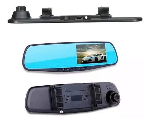 Espejo Retrovisor Con Cámara Frontal y Reversa HD