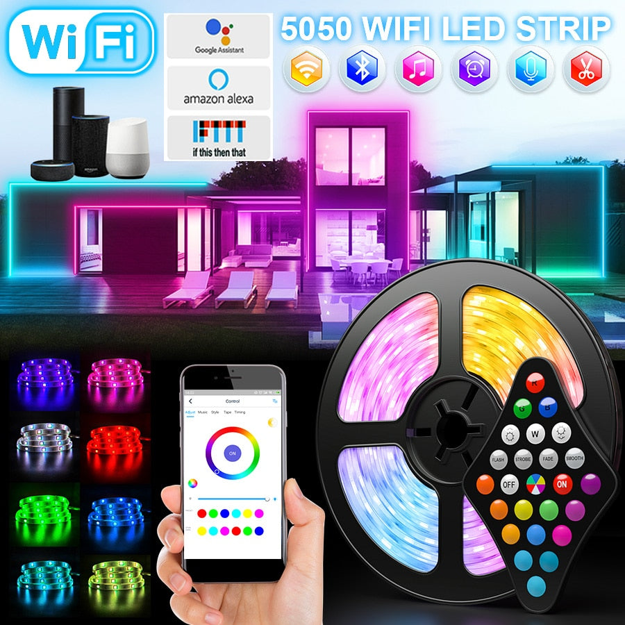 Cinta LED RGB de 5Mts Bluetooth con Control