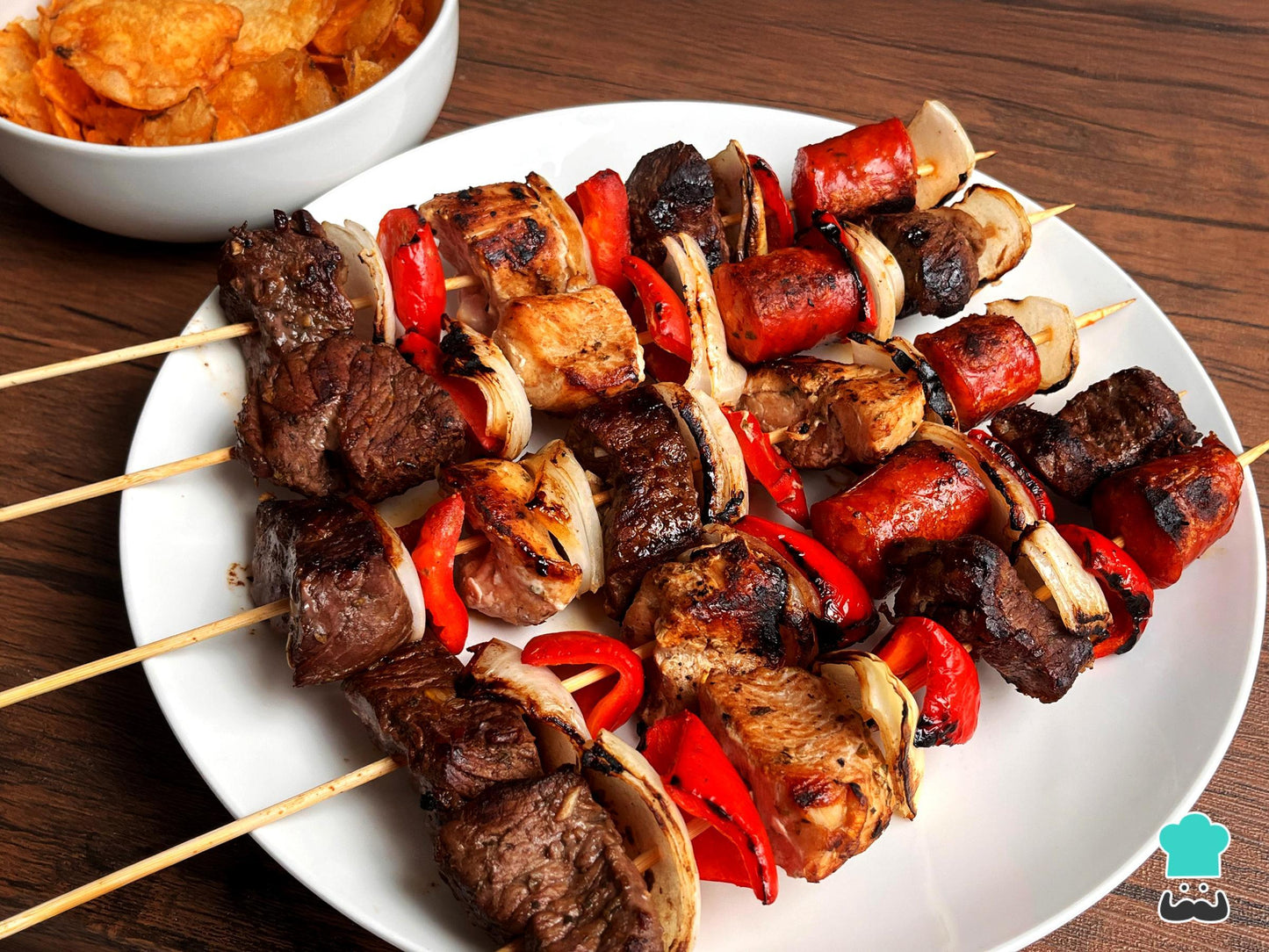 Barril Asador Giratorio Brochetas Eléctrico 1000w Acero Inox 🍖🥩🥓🍗