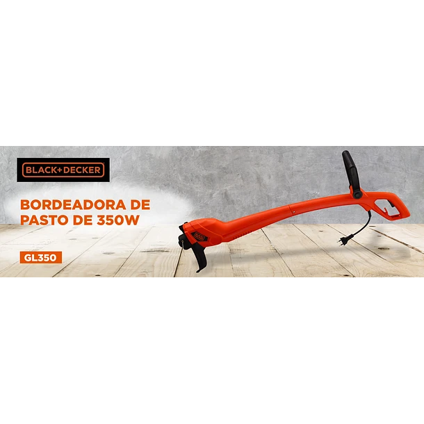 Orilladora De Pasto 9' 350w Gl350-b2c Color Naranja.