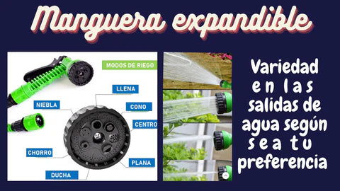 Manguera de Lavado Expandible De 45 Metros