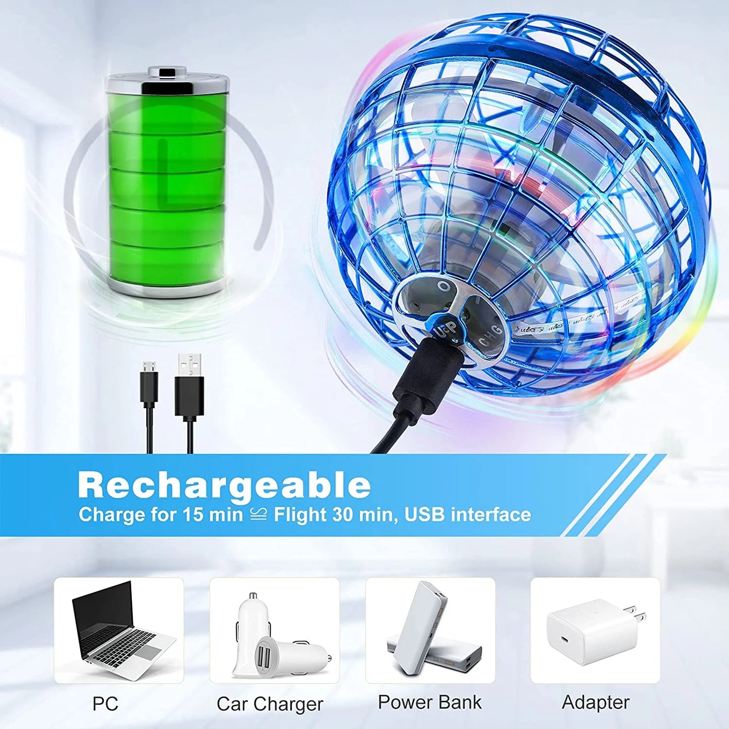 Flynova Pro Flying - Ball Spinner 🔴🔵🟣