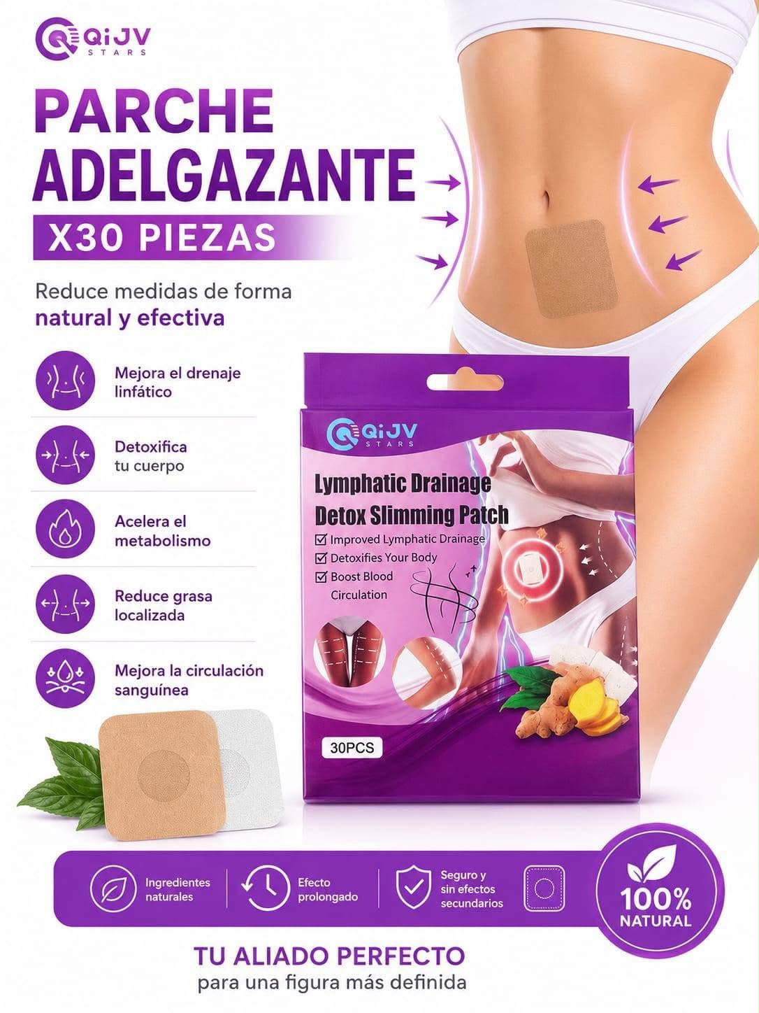 Slim Patch Quema Grasa 🔥 - Reduce la Grasa y controla la ansiedad sin dietas!
