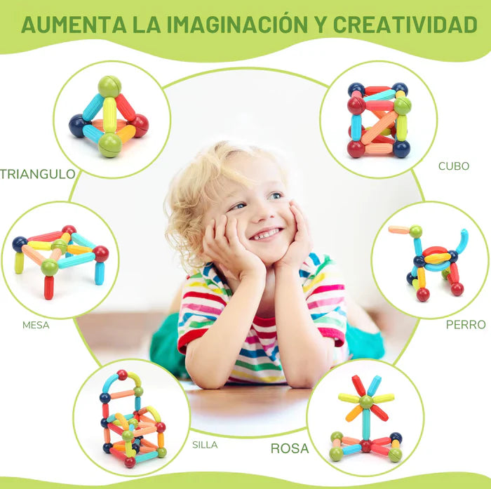 Magnetic Bar Blocks – Bloques Magneticos 36piezas