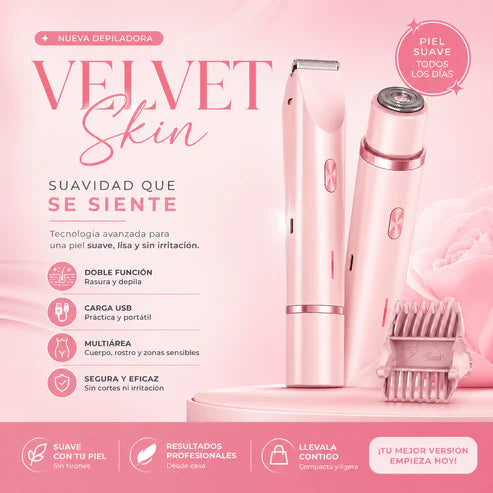 Velvet Skin™ Luxe — Depilación de precisión profesional