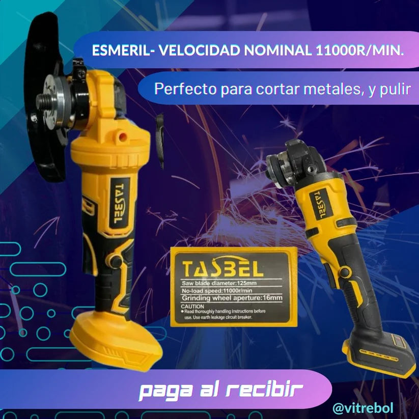 El Set Más Potente y duradero - Pistola de impacto, Taladro y Esmeril