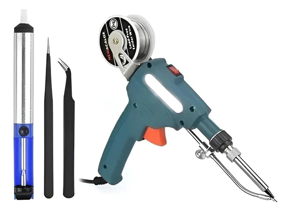 Pistola De Soldar Automática De Estaño 60w Cautín Soldadura