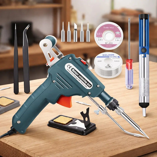 Pistola De Soldar Automática De Estaño 60w Cautín Soldadura