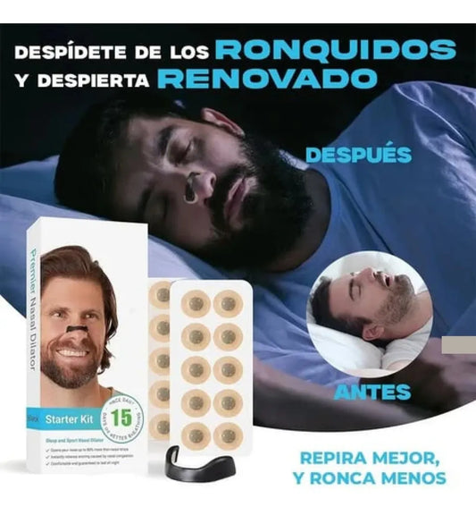 Tiras Nasales Antironquidos Magneticas Deportivas Dilatador