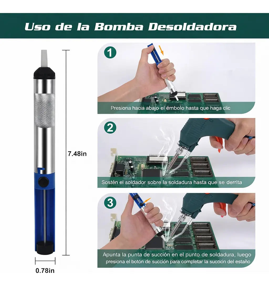 Pistola De Soldar Automática De Estaño 60w Cautín Soldadura