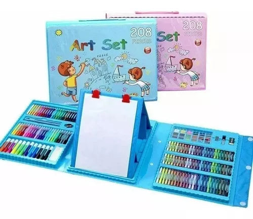 Set Kit Colores Juego Arte/dibujo Creativo Infantil -208 Pcs