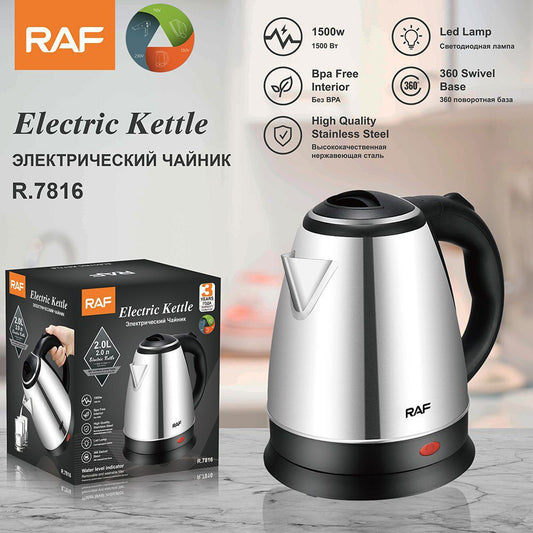 Hervidor Eléctrico Acero Inoxidable 2 Litros