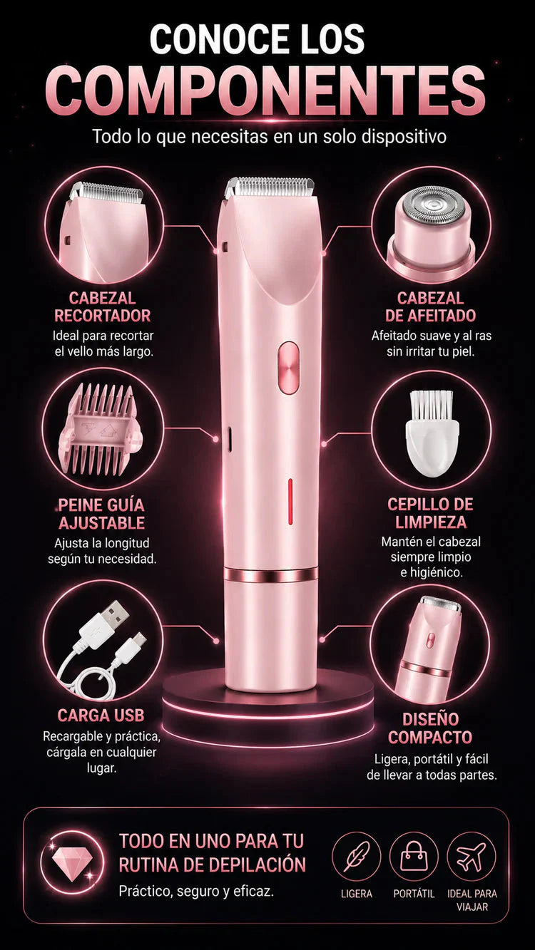 Velvet Skin™ Luxe — Depilación de precisión profesional