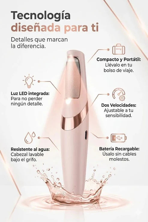 REMOVEDOR ELECTRICO DE CALLOS PARA PIES RECARGABLE