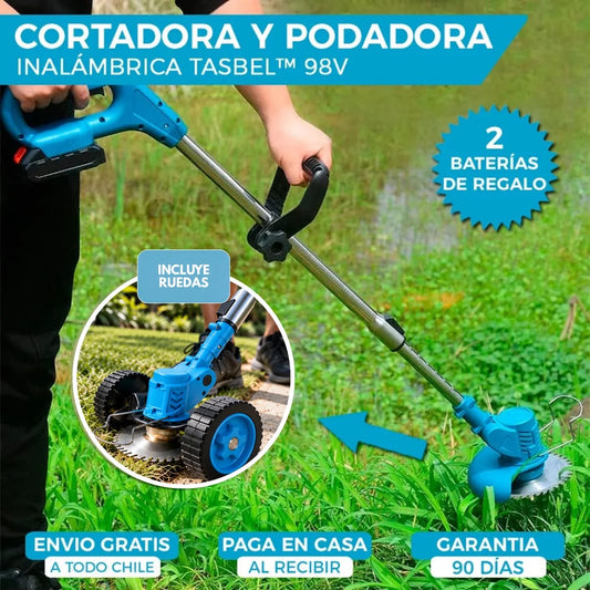 Podadora Altura Electrica Cortadora Pasto Cesped Inalambrica
