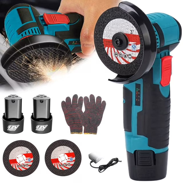 MINI ESMERIL ANGULAR AMOLADORA INALAMBRICO RECARGABLE