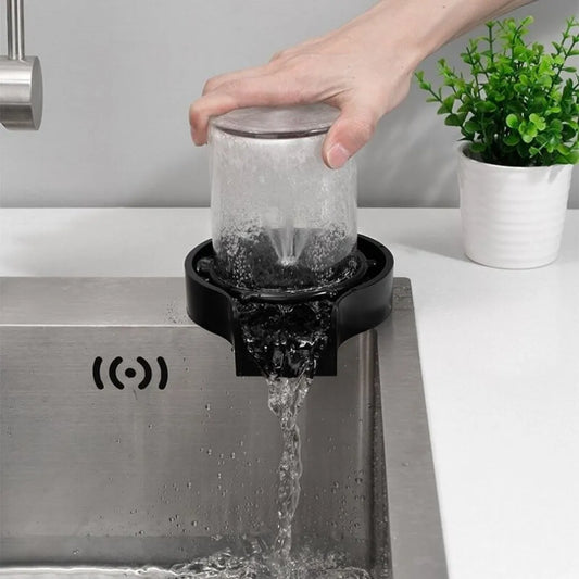 Enjuagador de vidrio para fregadero de cocina