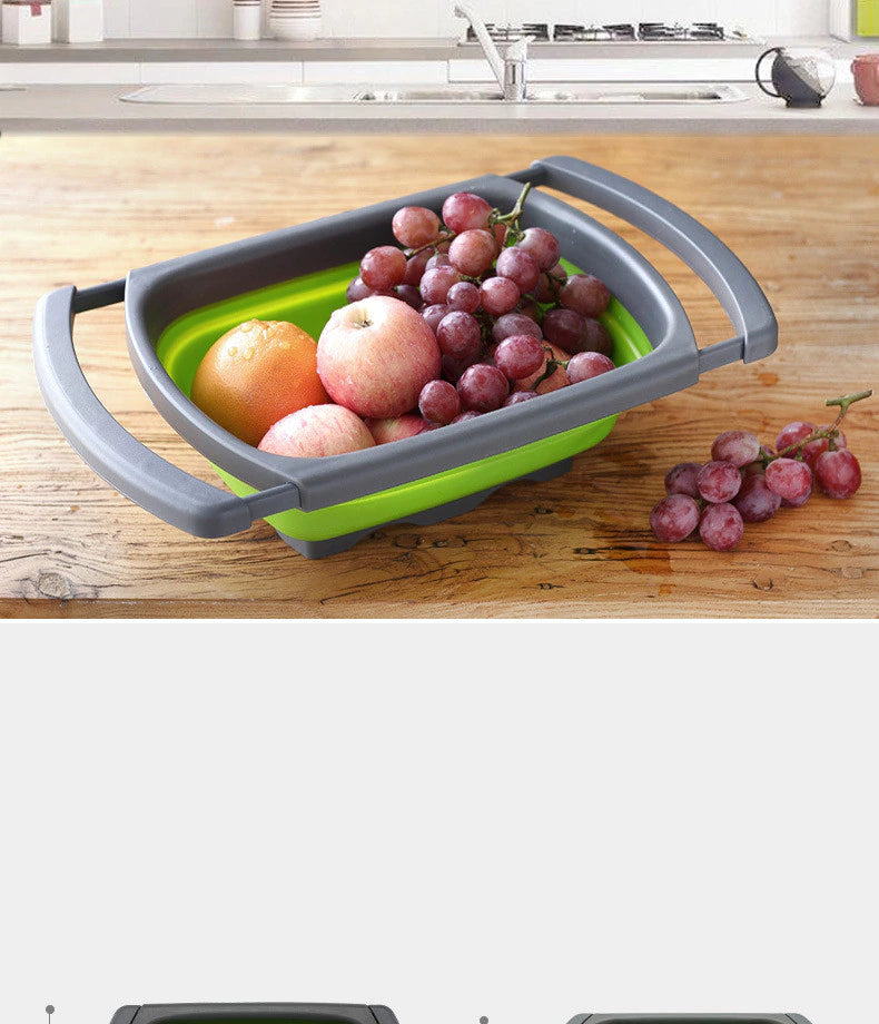 Cesta Plegable para Lavar Frutas y Verduras