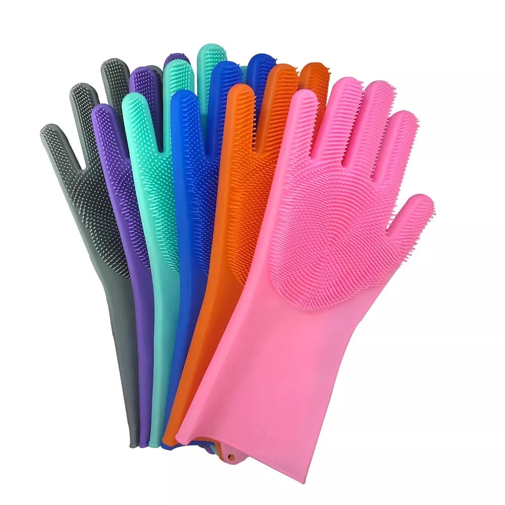 Guantes de Silicona para Limpieza